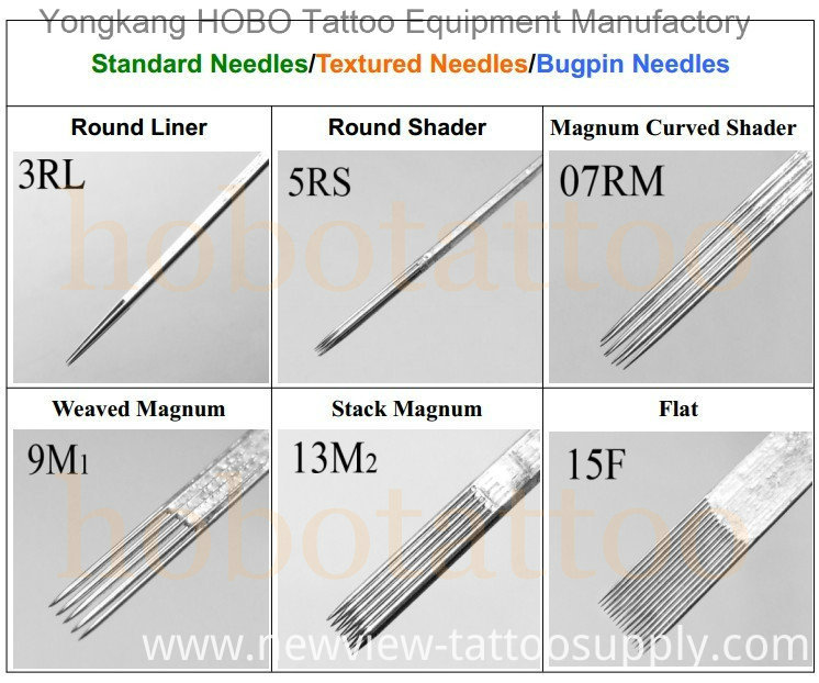 Durable Stainless Steel Disposable Tattoo Needles Supplies
